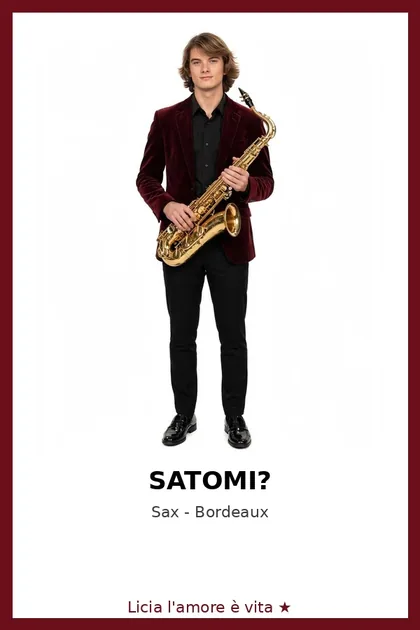 Carta olografica di Bordeaux Sax