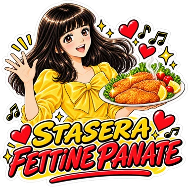 Adesivo: Stasera fettine panate