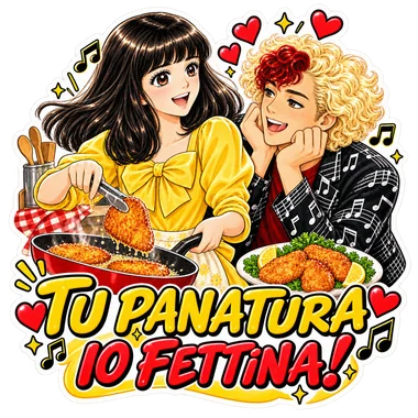 Adesivo: Tu panatura, io fettina!